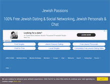 Tablet Screenshot of jewishpassions.com
